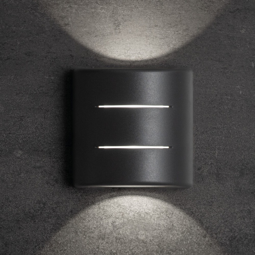 LED utomhusvägglampa REFAZI LED/6W/230V IP54 antracit