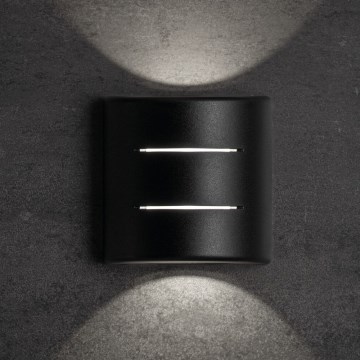LED utomhusvägglampa REFAZI LED/6W/230V IP54 svart