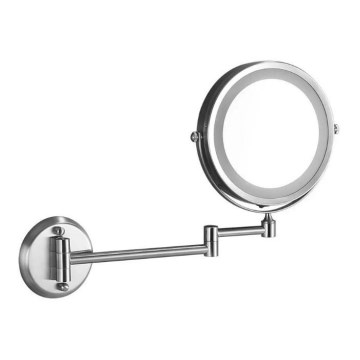 LED Vägg sminkspegel LED/3W/6V IP44