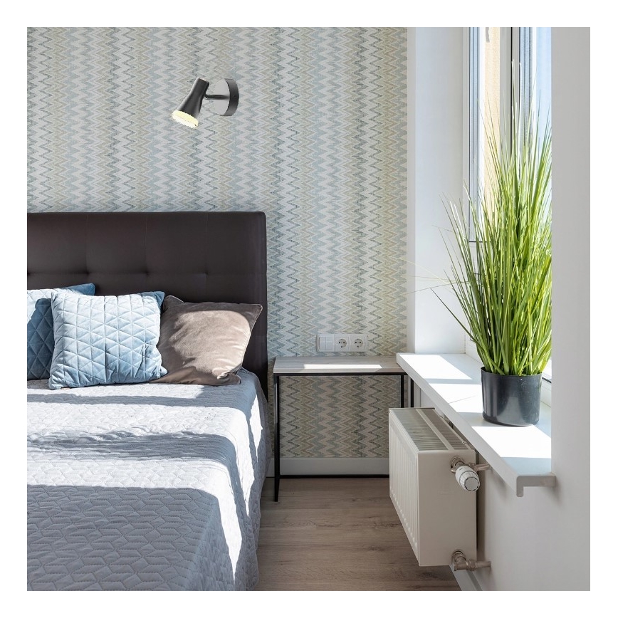 LED vägg spotlight  BERG LED/4,2W/230V svart 