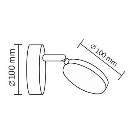 LED Vägg spotlight CAPRI LED/5W/230V