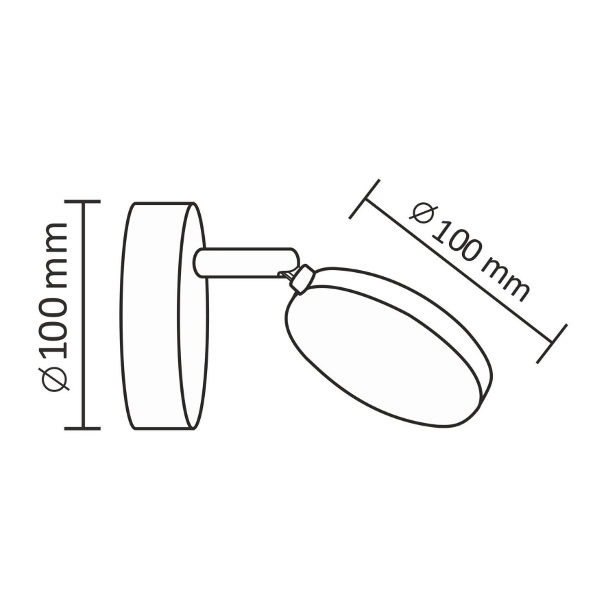 LED Vägg spotlight CAPRI LED/5W/230V