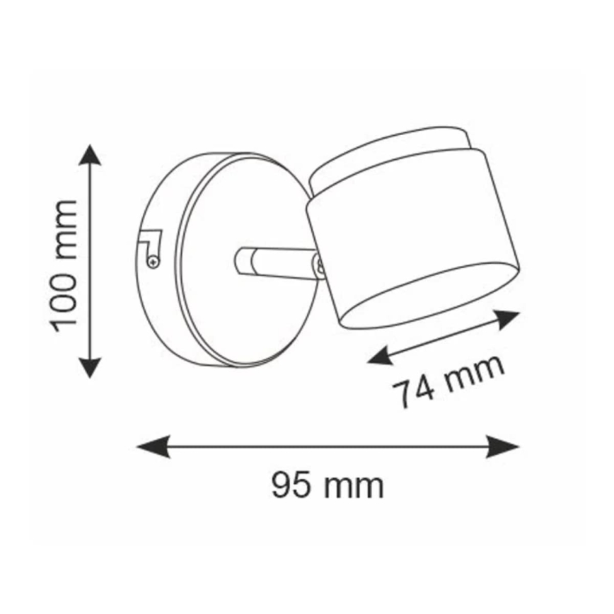 LED vägg spotlight  KUBIK LED/4,2W/230V vit