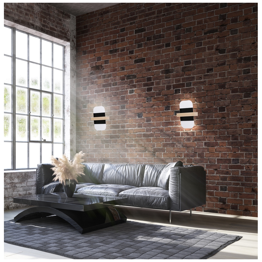 LED väggbelysning APRIL LED/6W/230V vit/svart