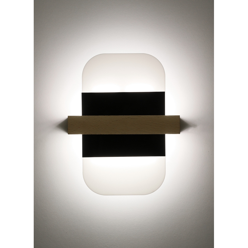 LED väggbelysning APRIL LED/6W/230V vit/svart