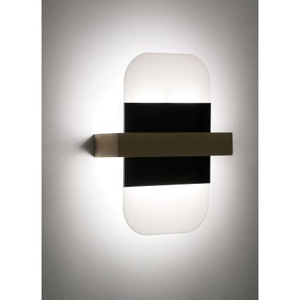 LED väggbelysning APRIL LED/6W/230V vit/svart