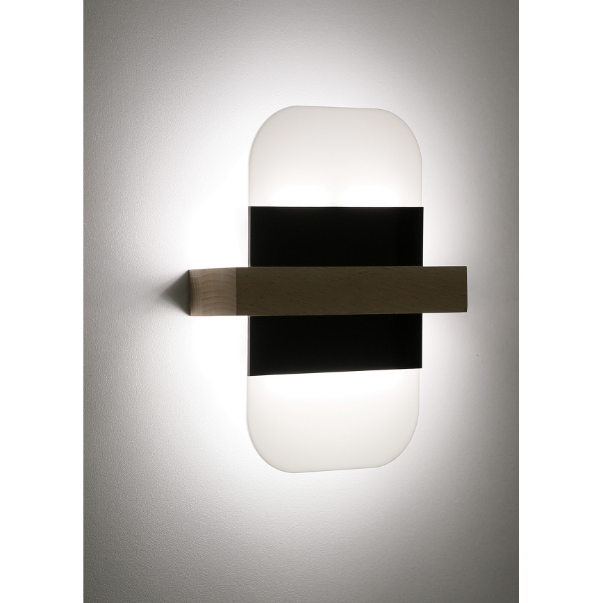 LED väggbelysning APRIL LED/6W/230V vit/svart