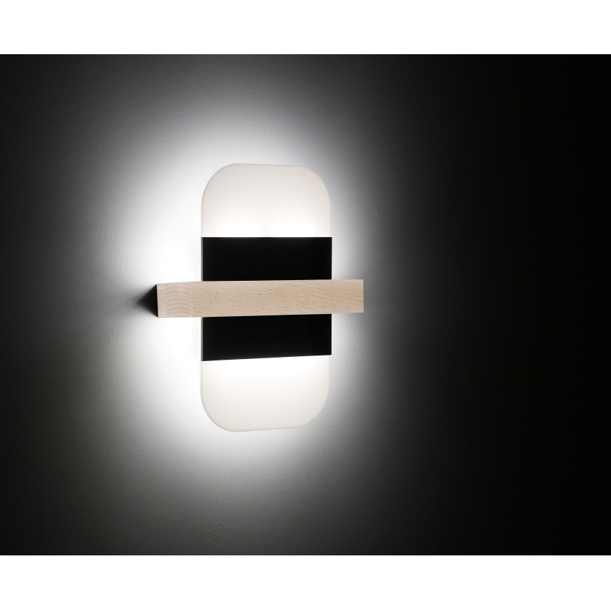 LED väggbelysning APRIL LED/6W/230V vit/svart