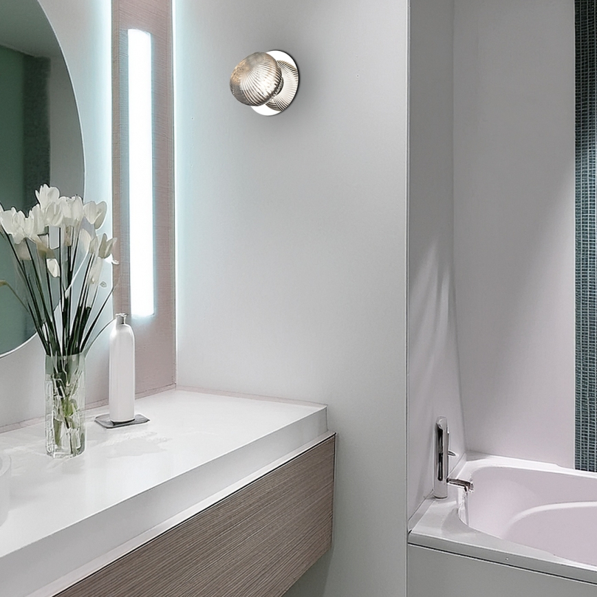 LED väggbelysning BOLLA LED/3W/230V skinande krom