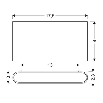 LED Väggbelysning CARLI 2xLED/10W/230V