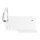 LED Väggbelysning Hylla 1xLED/4W+1xLED/5W+1xLED/2W/230V + USB-uttag vit
