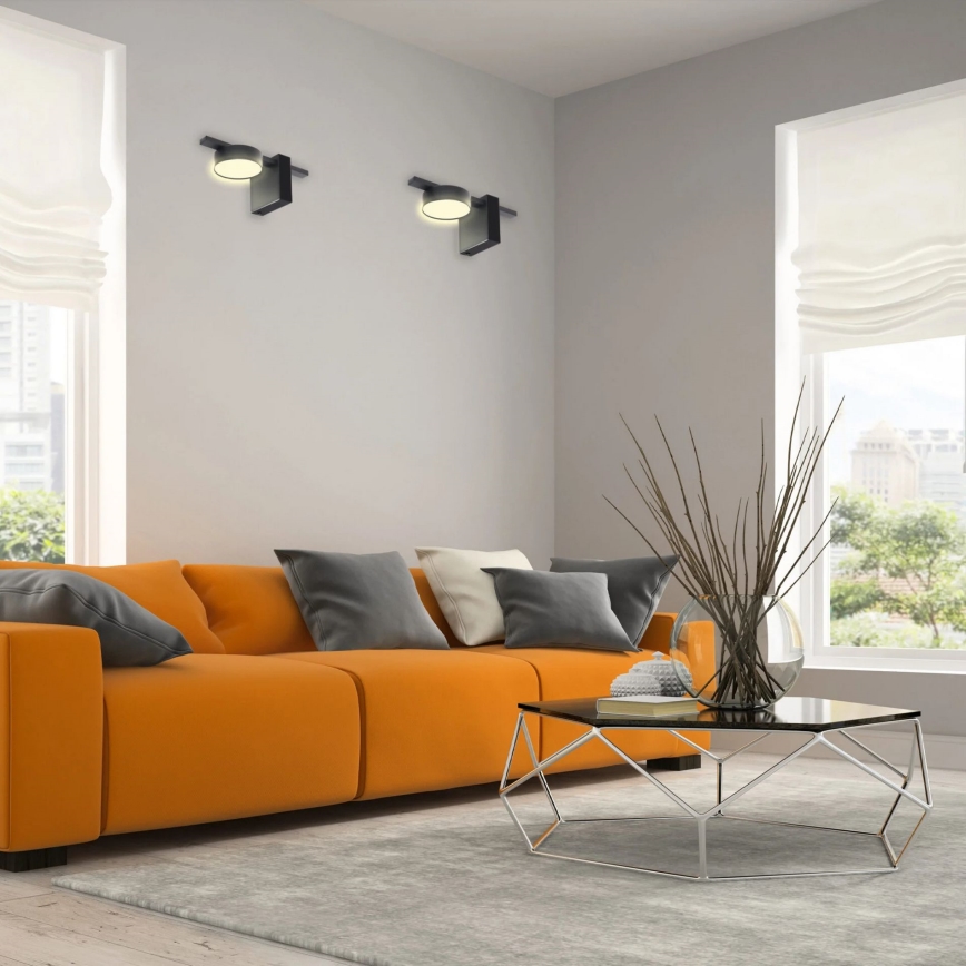 LED väggbelysning JOY 1xGX53/6W/230V svart
