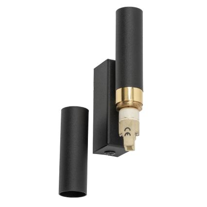 LED väggbelysning LAGOS 2xG9/3W/230V 4000K svart/guld