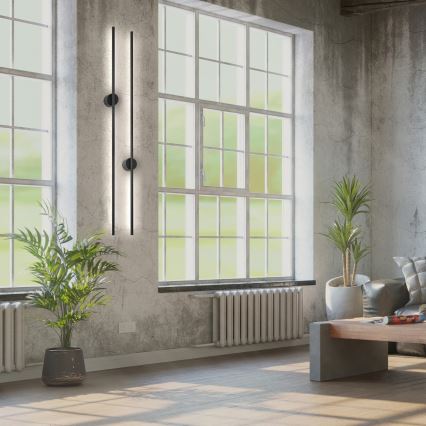 LED väggbelysning LANA LED/12W/230V 4000K svart