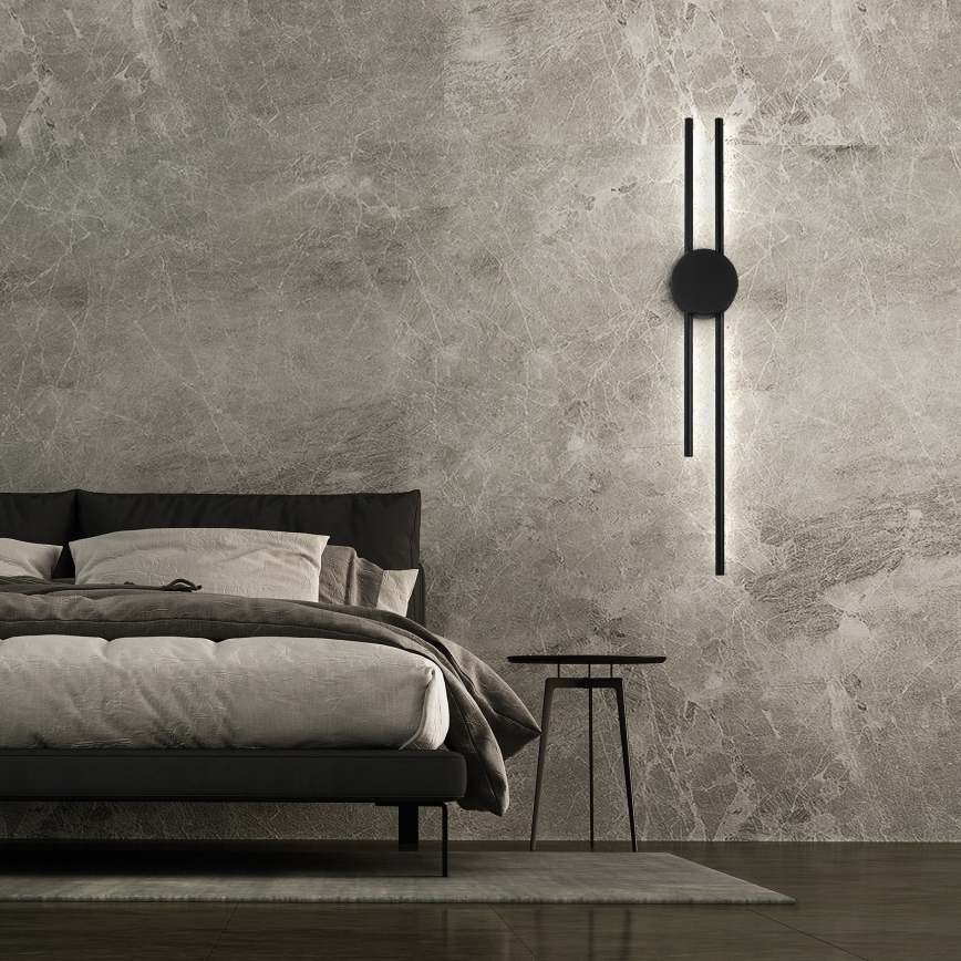LED väggbelysning LANA LED/15W/230V 4000K svart