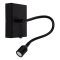 LED väggbelysning LECTOR LED/2,5W/230V svart