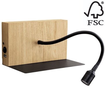 LED väggbelysning LECTOR LED/2,5W/230V USB ek – FSC certifierade