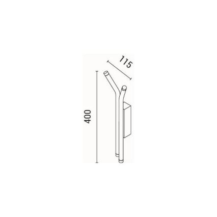 LED väggbelysning LED/10W/230V 3000K