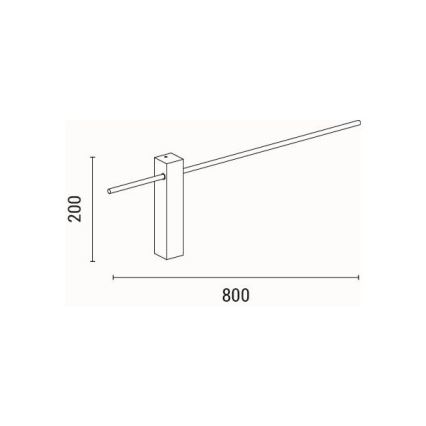 LED väggbelysning LED/10W/230V 3000K