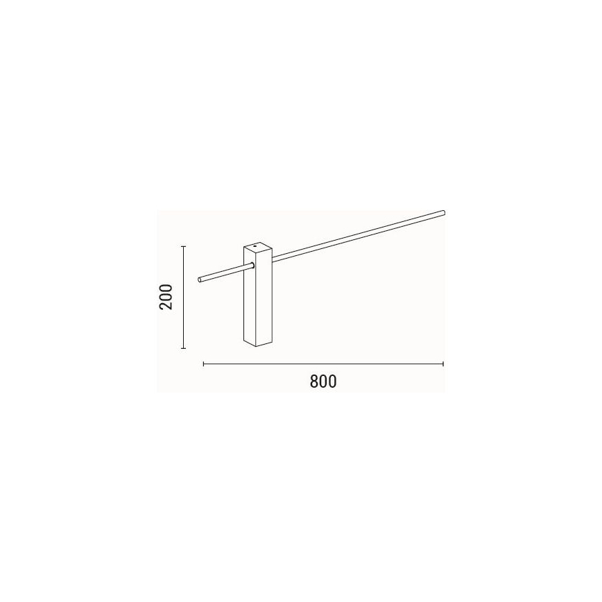LED väggbelysning LED/10W/230V 3000K