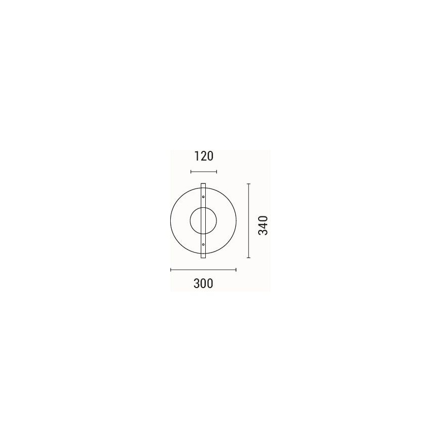 LED väggbelysning LED/10W/230V 3000K