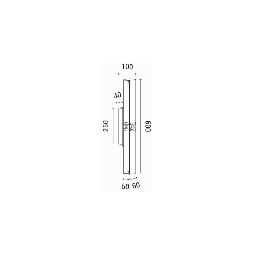 LED väggbelysning LED/13W/230V 3000K