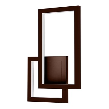 LED väggbelysning LED/20W/230V 3000K brun