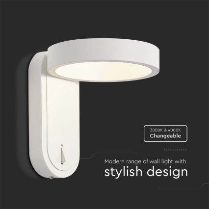 LED väggbelysning LED/5W/230V 3000K/4000K vit