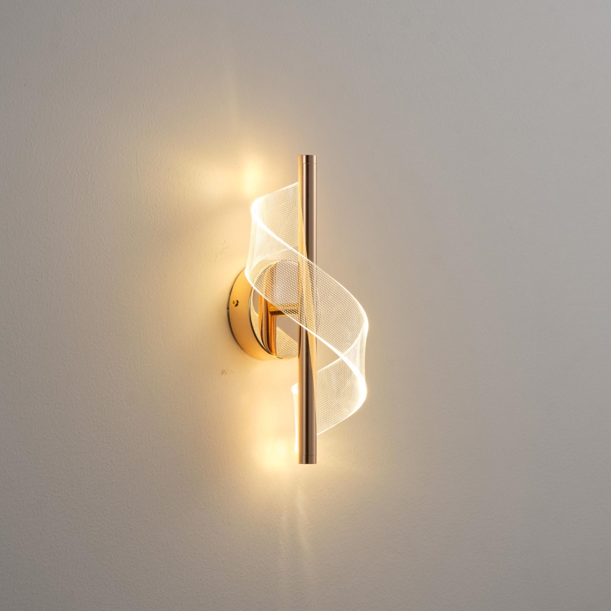 LED väggbelysning LED/8W/230V 3000K guld