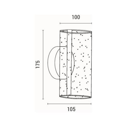 LED väggbelysning LED/8W/230V 3000K