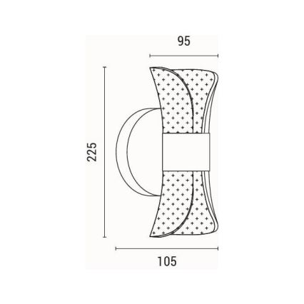LED väggbelysning LED/8W/230V 3000K