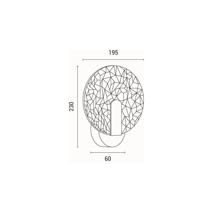 LED väggbelysning LED/8W/230V 3000K