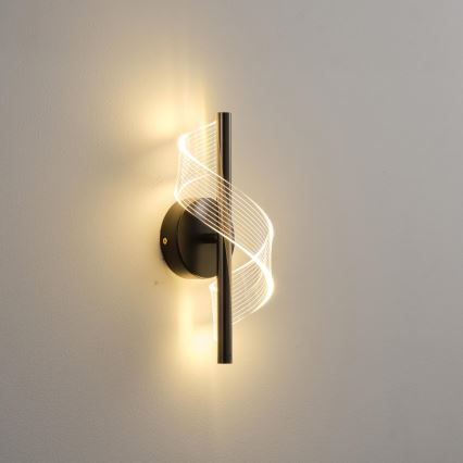LED väggbelysning LED/8W/230V 3000K svart