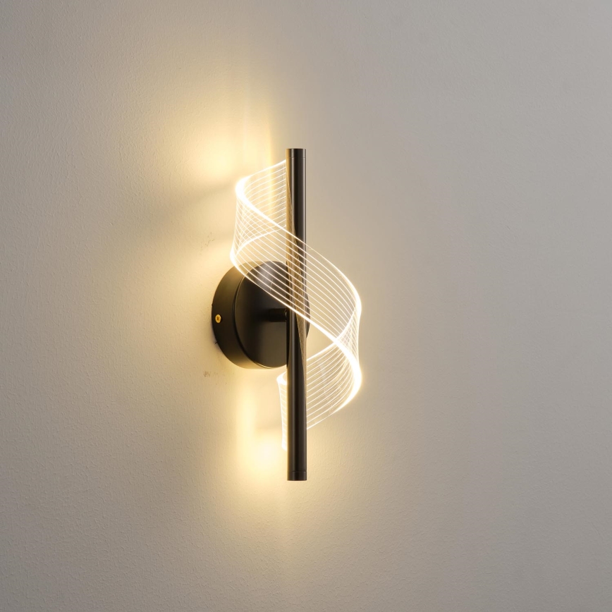 LED väggbelysning LED/8W/230V 3000K svart