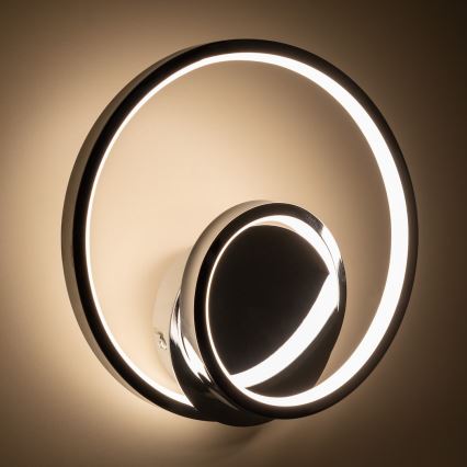 LED väggbelysning LUCERO LED/13W/230V skinande krom