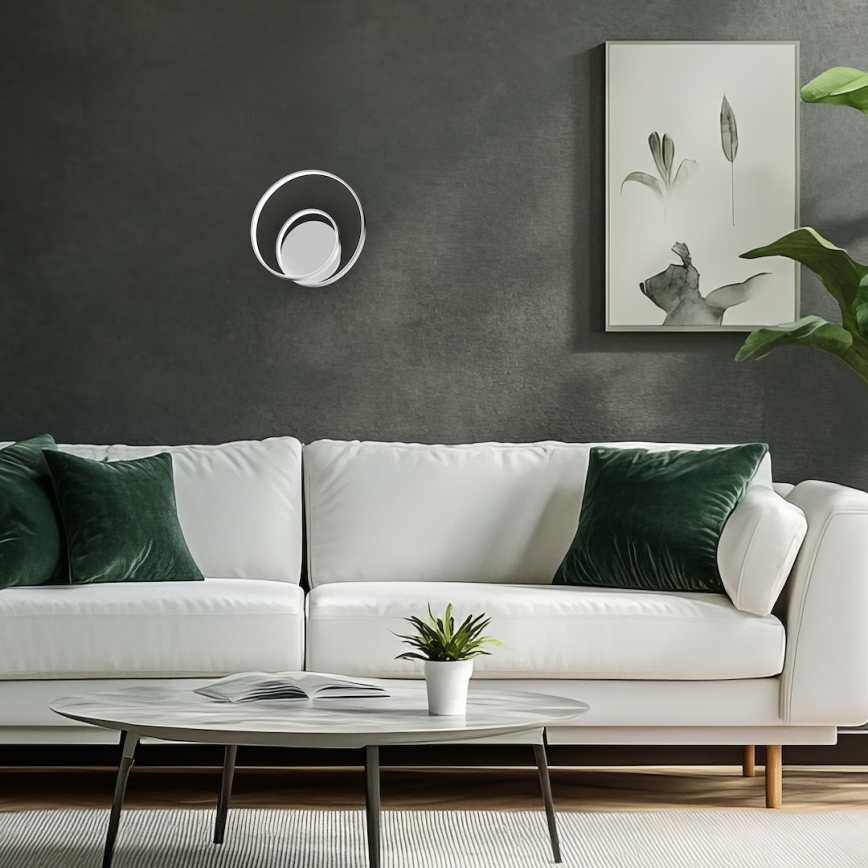 LED väggbelysning LUCERO LED/13W/230V skinande krom