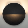LED väggbelysning LUNA LED/7W/230V diameter 26 cm svart