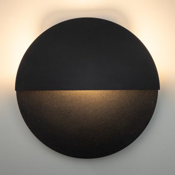 LED väggbelysning LUNA LED/7W/230V diameter 26 cm svart