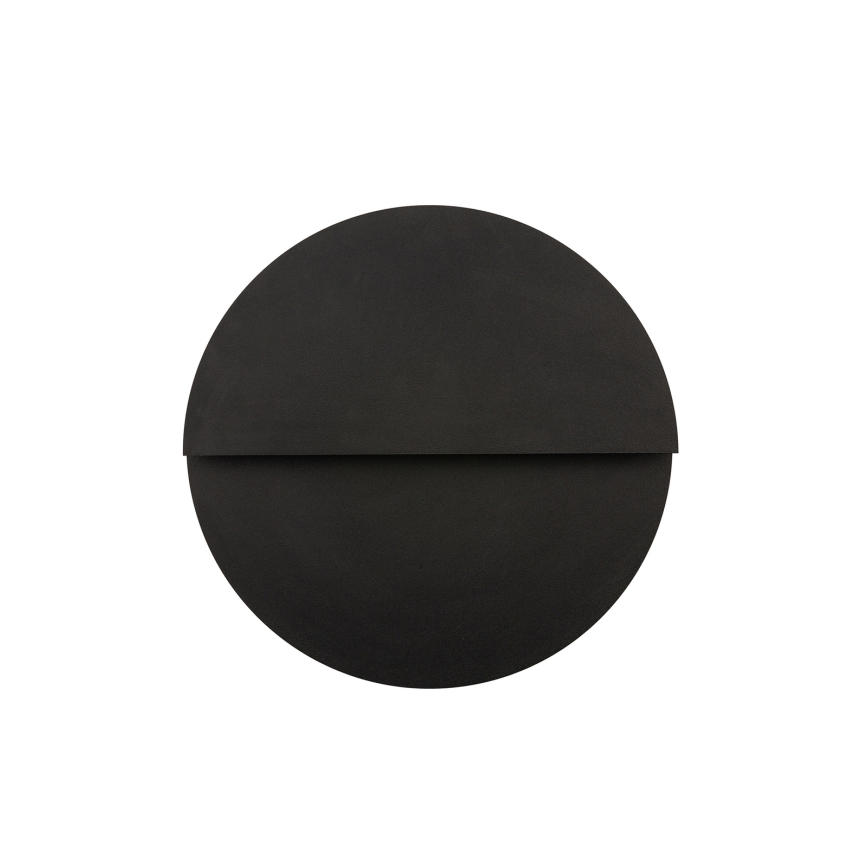 LED väggbelysning LUNA LED/7W/230V diameter 26 cm svart