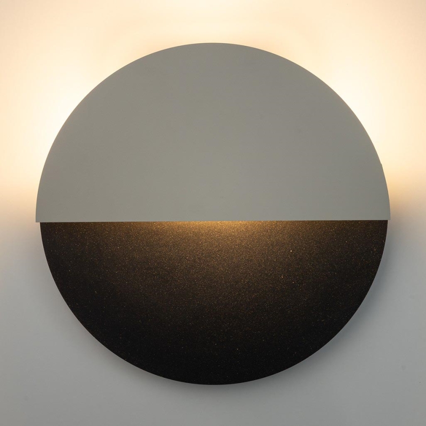 LED väggbelysning LUNA LED/7W/230V diameter 36 cm svart/beige