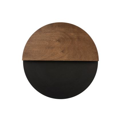 LED väggbelysning LUNA LED/7W/230V diameter 36 cm svart/brun