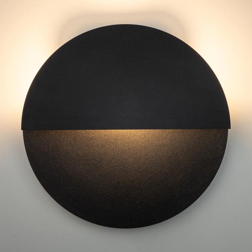 LED väggbelysning LUNA LED/7W/230V diameter 36 cm svart
