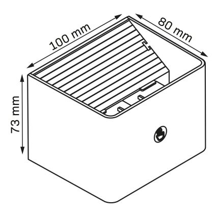 LED Ljusreglerad vägg beröring belysning med sensor MIRI LED/2,5W/3,7V 3000/4000/6400K 4000 mAh svart