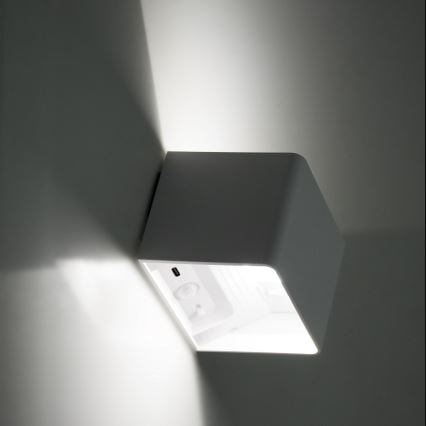 LED Ljusreglerad vägg beröring belysning med sensor MIRI LED/2,5W/3,7V 3000/4000/6400K 4000 mAh vit