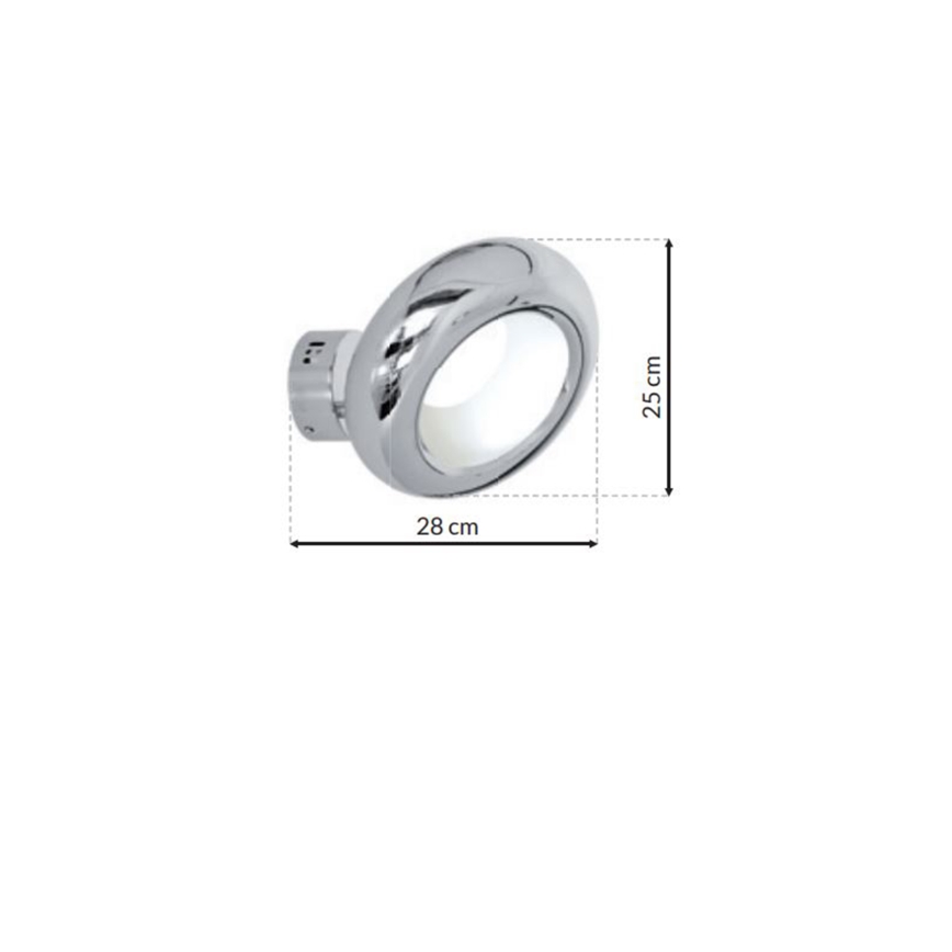 LED Väggbelysning MERCURIO 1xLED/12W/230V