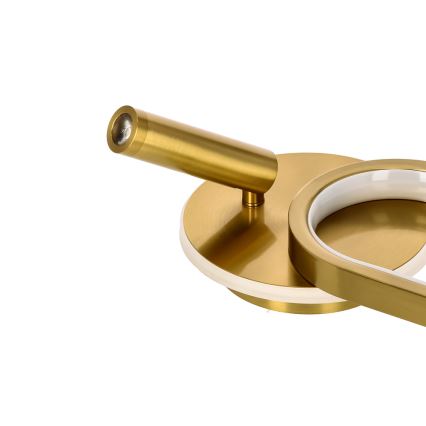 LED väggbelysning MONET LED/13W/230V + LED/2W 3000/4000/6000K guld