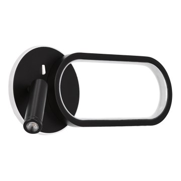 LED väggbelysning MONET LED/13W/230V + LED/2W 3000/4000/6000K svart