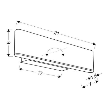 LED Väggbelysning NICOLETTA LED/4W/230V