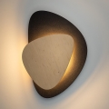 LED väggbelysning PEDRA LED/7W/230V svart/beige