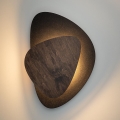 LED väggbelysning PEDRA LED/7W/230V svart/brun